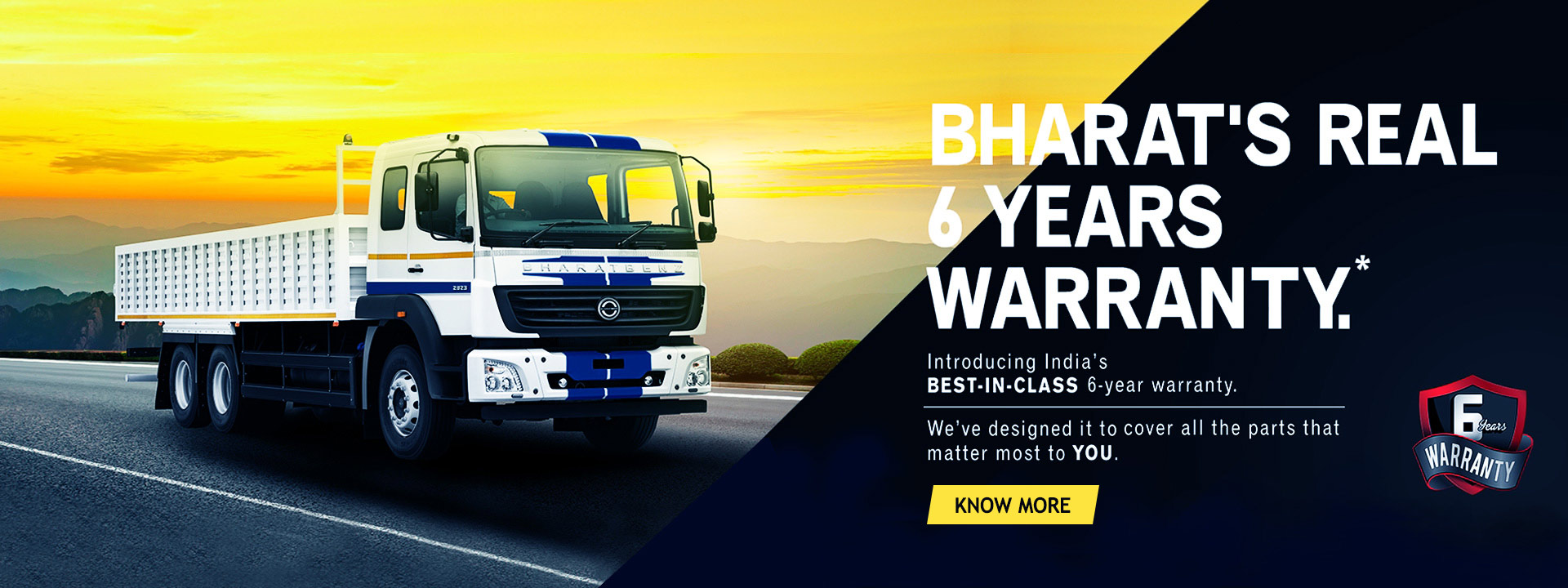 BharathBenz 6 years Warranty offer